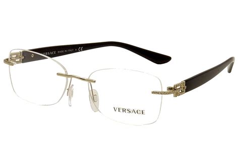 outlet o montatura versace 1225b|Versace Women's Eyeglasses VE1225B VE/1225/B Rimless .